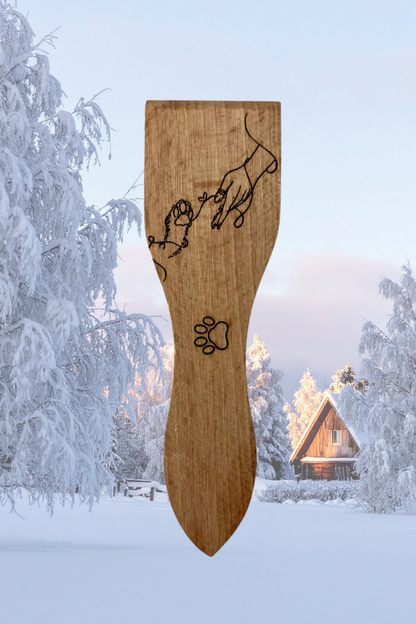 Spatules à raclette gravées