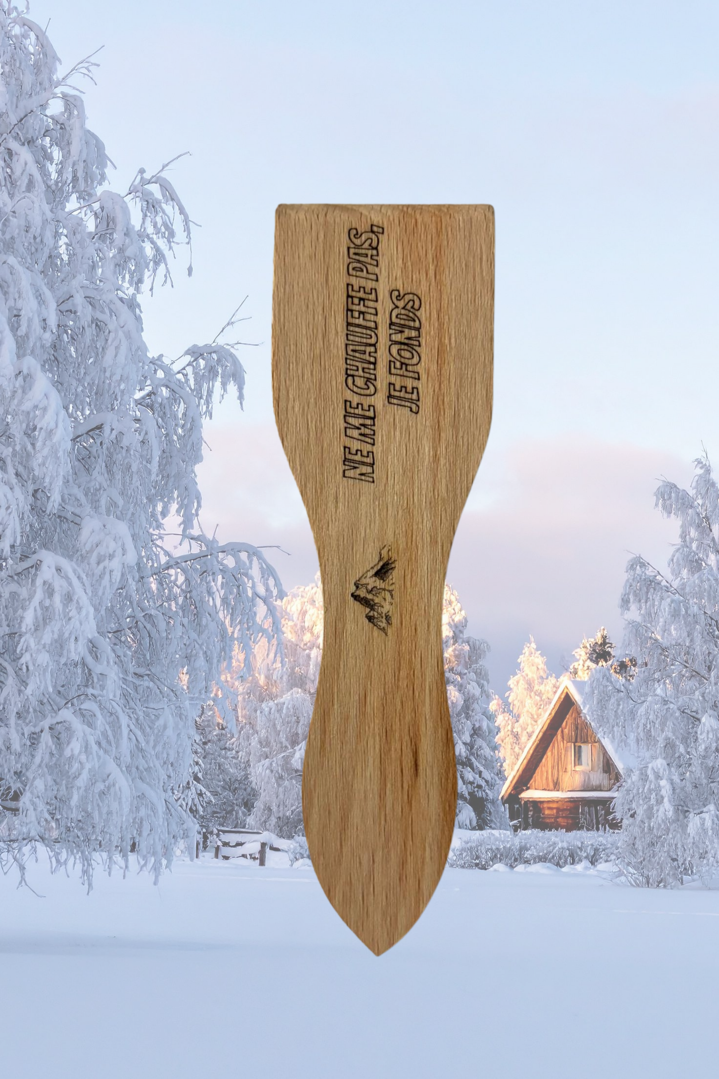 Spatules à raclette gravées