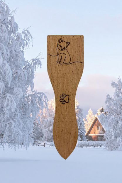 Spatules à raclette gravées