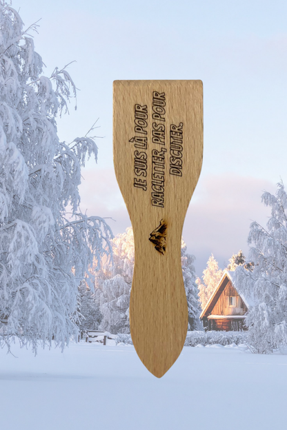 Spatules à raclette gravées
