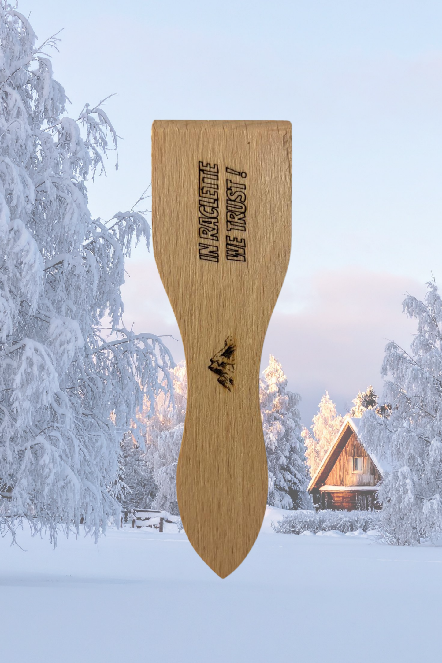 Spatules à raclette gravées