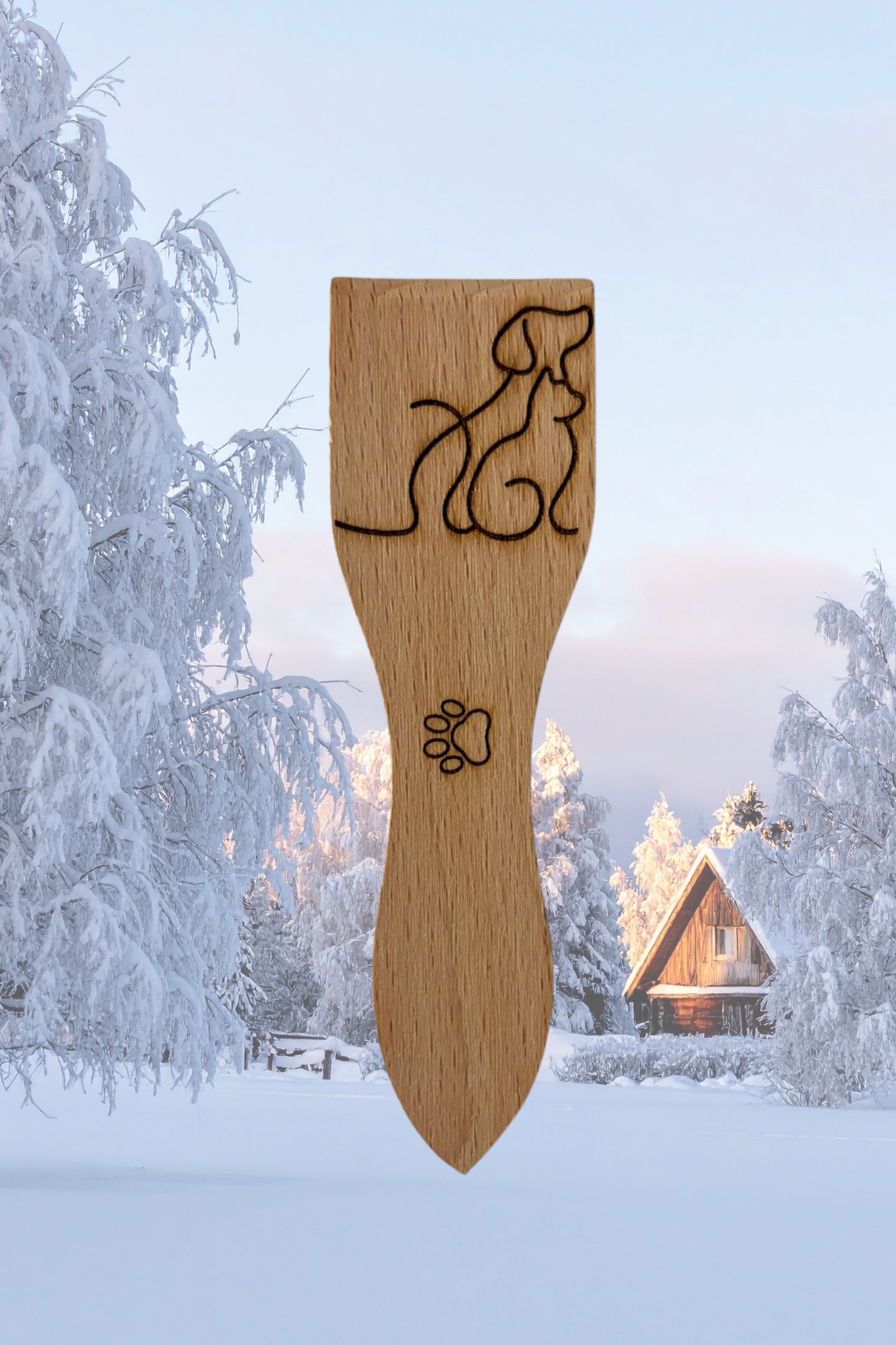 Spatules à raclette gravées