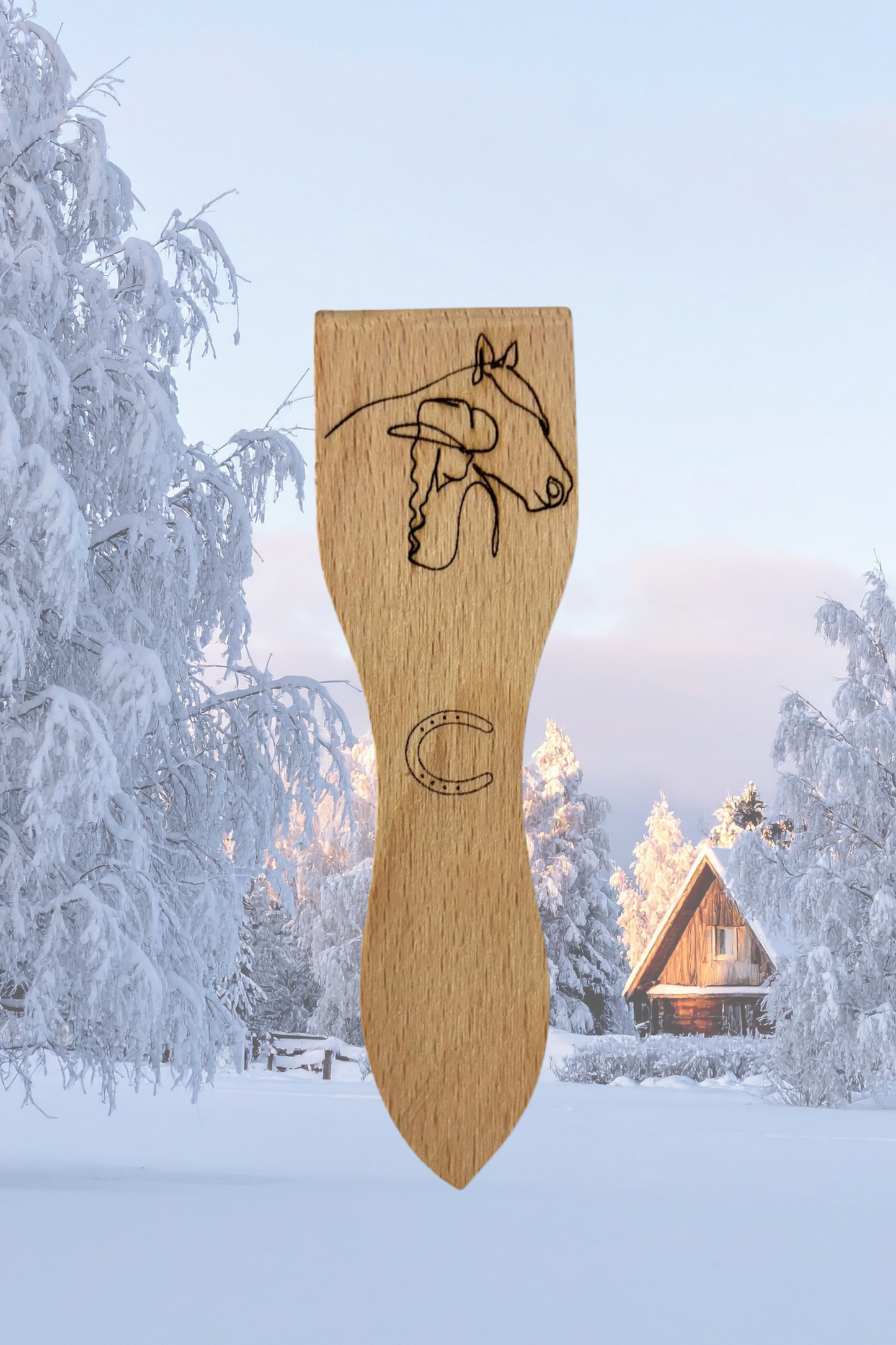 Spatules à raclette gravées