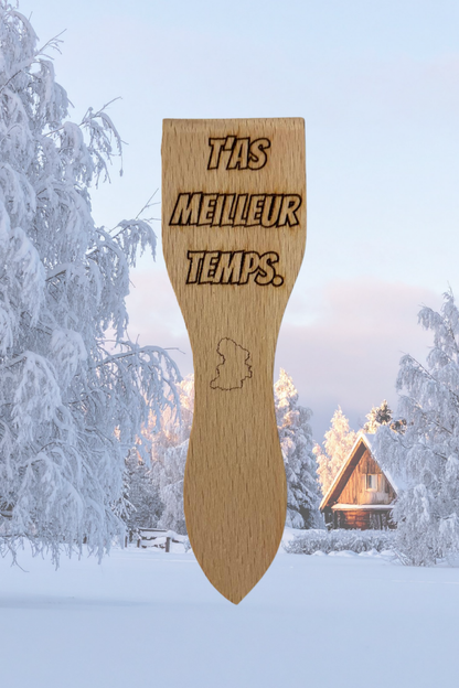 Spatules à raclette gravées