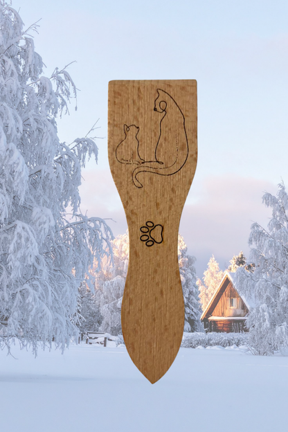 Spatules à raclette gravées