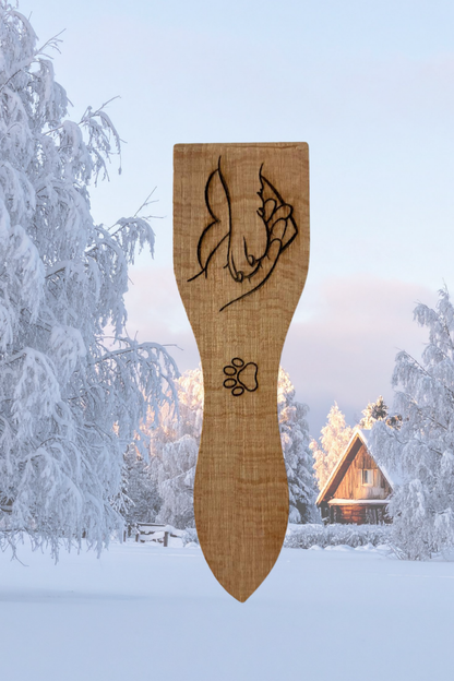 Spatules à raclette gravées