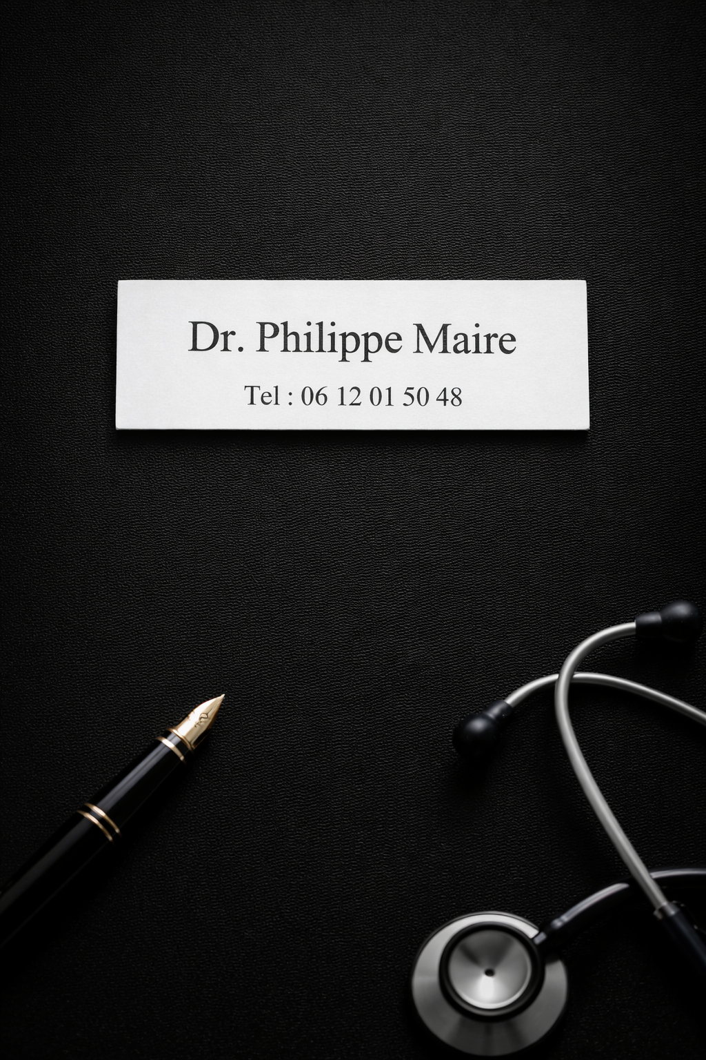 Plaque professionnelle personnalisée – Élégance et sobriété