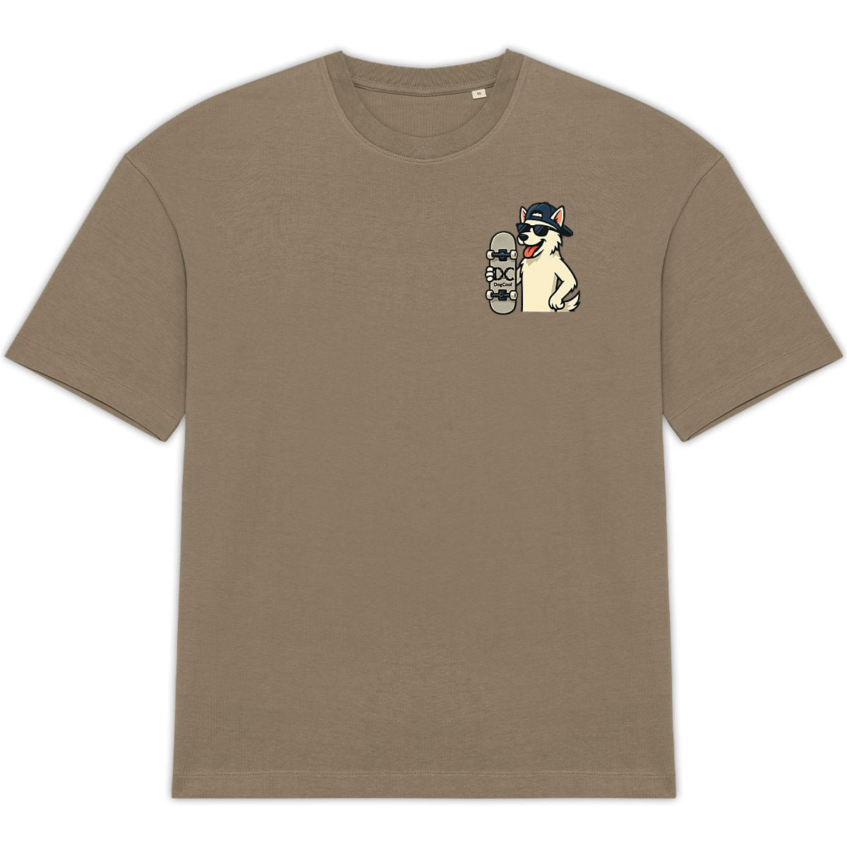 T-shirt unisexe oversize dogcool en skate - face_0