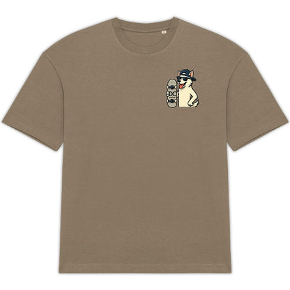 T-shirt unisexe oversize dogcool en skate - face_0