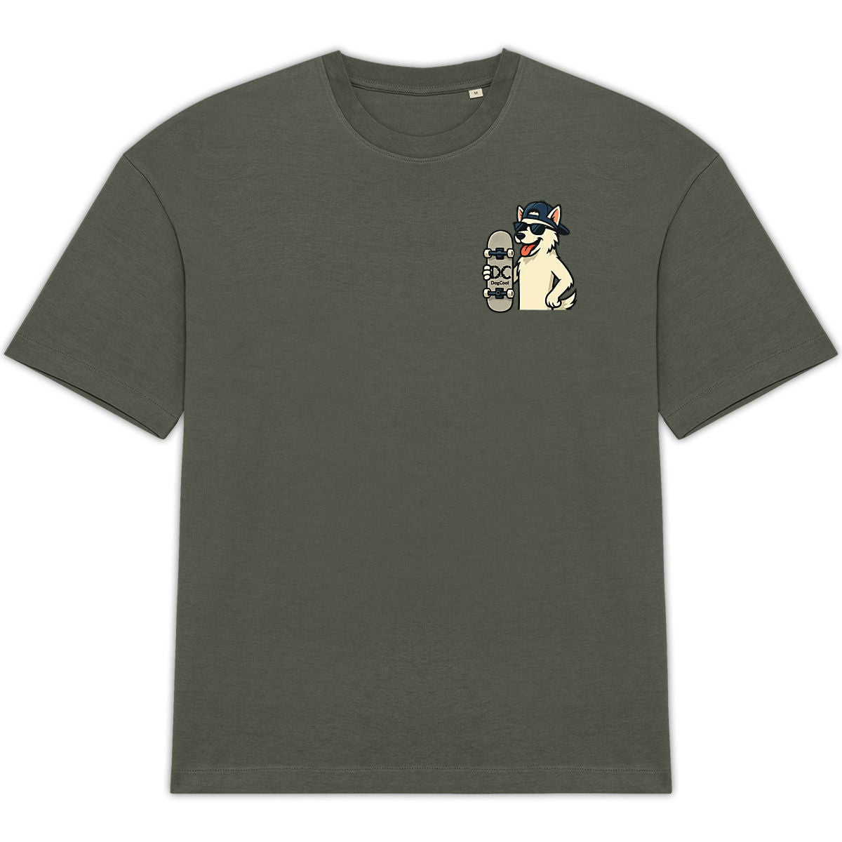 T-shirt unisexe oversize dogcool en skate - face_1