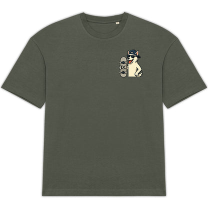 T-shirt unisexe oversize dogcool en skate - face_1