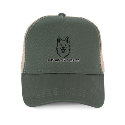 Casquette berger inspecteur des croquettes (version trucker écoresponsable) - face_2