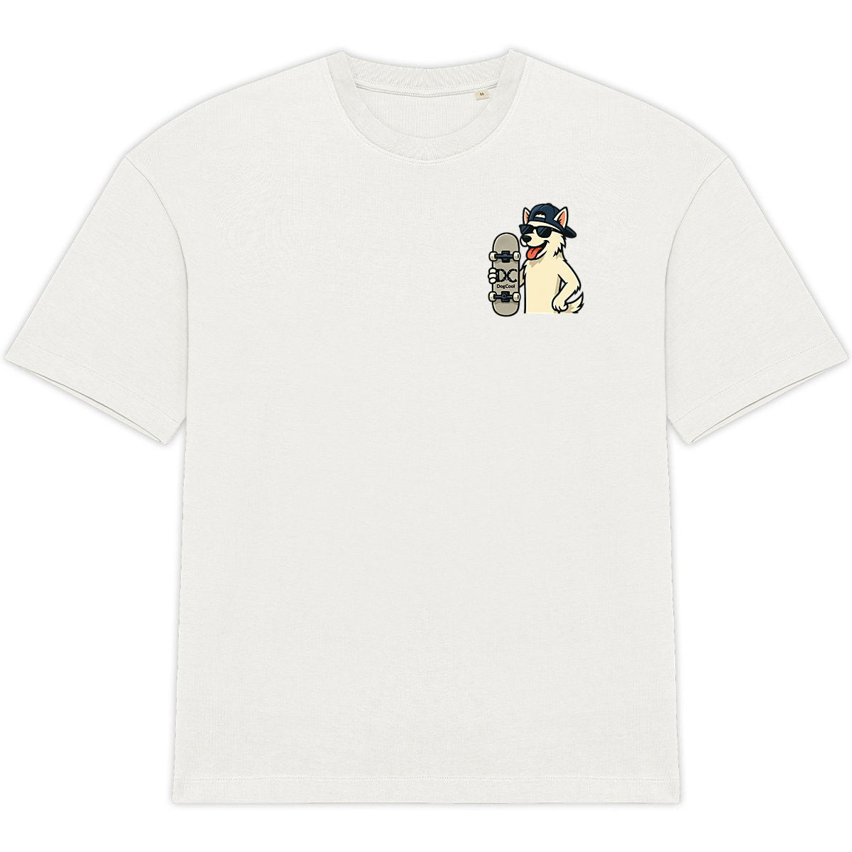 T-shirt unisexe oversize dogcool en skate - face_2