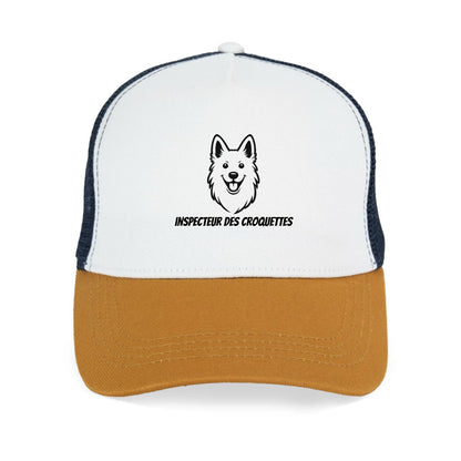 Casquette berger inspecteur des croquettes (version trucker écoresponsable) - face_3